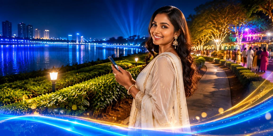 ঢাকায় চা বাগানে মোবাইলে asha 77 প্রোমোশন চেক করছেন একজন ব্যবহারকারী